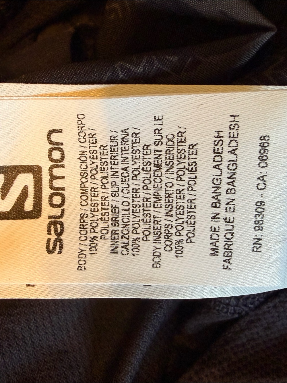 NWOT Salomon Gray Camo Performance Running Shorts M - Picture 8 of 8